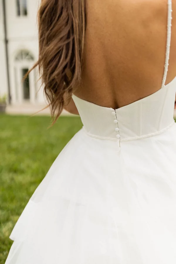 MODERN PRINCESS BALLGOWN WEDDING DRESS WITH CORSET-STYLE BODICE - Image 2